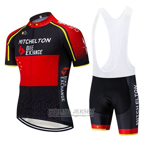 2020 Cycling Jersey Mitchelton Scott Champion China Short Sleeve And Bib Short